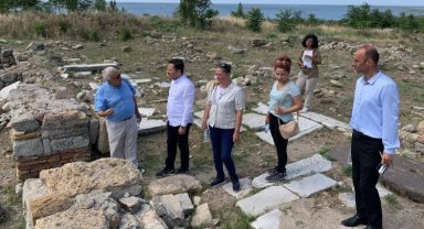 Enez Kaymakamı'ndan tarihi alanlara ziyaret