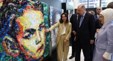 Erdoğan çifti, Türkevi'nde atık sergisinde