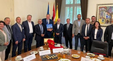 Kayseri heyetinden kardeş Miskolc'a ziyaret