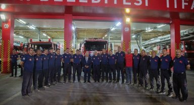 Kayserili itfaiyecilere Büyükkılıç'tan övgü