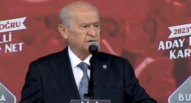 MHP'nin ikinci mitingi Bursa'da yapıldı... Bahçeli: Aynı siperdeyiz, başaramayacaklar!