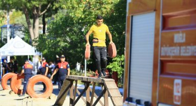 Muğla'da itfaiyeci adayları için şeffaf sınav