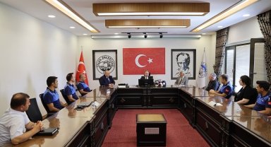 Mustafa Yalçın zabıtaları ağırladı