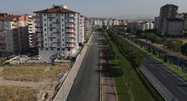 Nevşehir'de Vatan Caddesi'ne asfalt serimi
