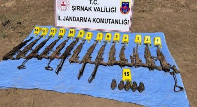 Şırnak Silopi'de toprağa gömülü piyade tüfekleri bulundu