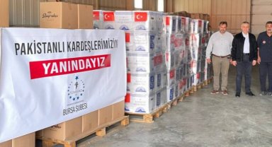 TÜMSİAD Bursa'dan Pakistan'a sel desteği