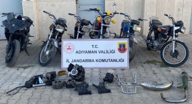 Adıyaman'da çaldıkları motosikletlerle yakalandılar