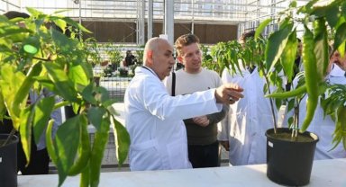 Bakan Kirişci, Kocaeli'de Ar-Ge seralarında