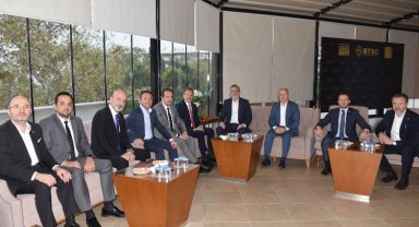 BTSO yönetimine AK Parti'den 'hayırlı olsun' ziyareti