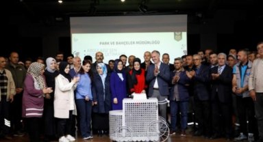 Bursa İnegöl'de personele toplu doğum günü