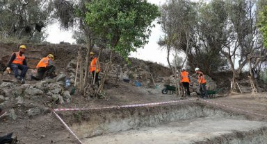 Bursa Mudanya'da antik Myrleia'nın sur duvarlarına ulaşıldı