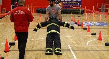 Bursa'da 'alev savaşçısı' olmak için ter döktüler