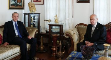 Cumhurbaşkanı Erdoğan Bahçeli ile görüştü