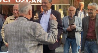 Düzce'de CHP'li Özgür Özel'e 'altılı masa' tepkisi