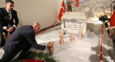 Gaziantepli kahramanların cephe topraklarını şehitliğe bırakıldı