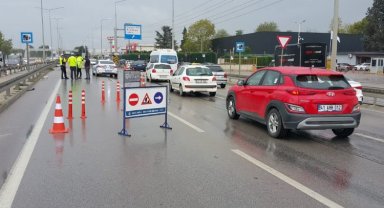 Kocaeli'de D-100 Ankara istikameti güney yan yola aktarıldı