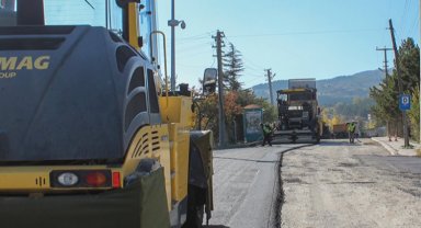 Kütahya Hamidiye'de asfalt mesaisi