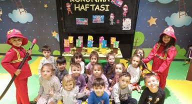 Kütahya'da minik öğrencilerden itfaiyeye ziyaret