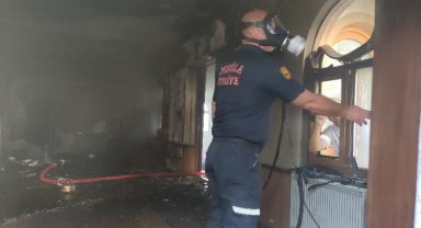 Muğla Menteşe'de cami yangınına zamanında müdahale