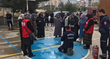 Nevşehir itfaiyesinden kadın gönüllülere eğitim