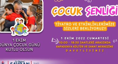 Nevşehir'de Dünya Çocuk Günü'ne şenlikli kutlama