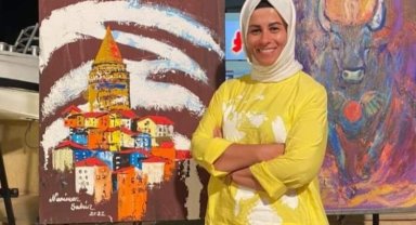 Ressam Neriman Şahin Mısır'da sanat çalıştayında