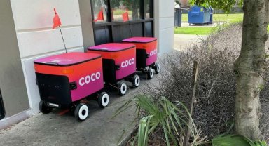 Teslimat robotu Coco paket servisi hızlı şekilde getiriyor