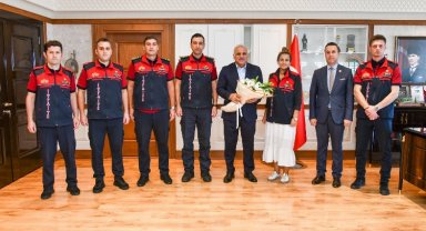 Trabzon itfaiyesinden Murat Zorluoğlu'na ziyaret