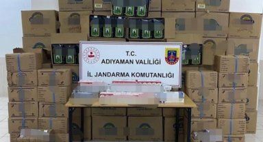 Adıyaman Besni'de yüzlerce kaçak sigaralara el kondu
