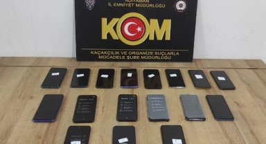 Adıyaman'da kaçak cep telefonları ele geçirildi