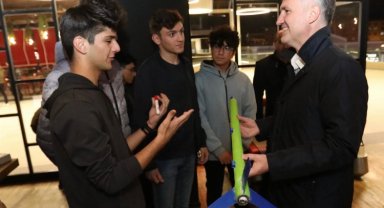 Başkan Taban, Bandırma Füze Kulübü'nü İnegöl'ün geleceği mucitlerle izledi