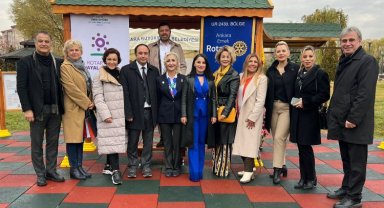 Başkent'te Rotary ve belediye işbirliğiyle park açıldı