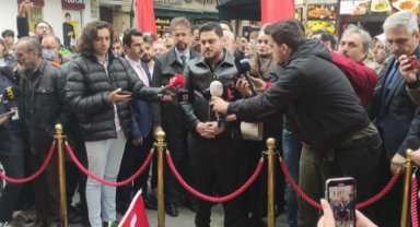 BTP lideri Hüseyin Baş Taksim'de