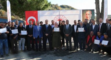Bursa Gemlik'te 'sürü yönetimi elemanları' sertifikalandı