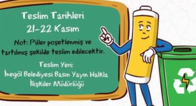 Bursa İnegöl'de 'atık pil'ler 24 Kasım'da 'akıllı saat' olacak