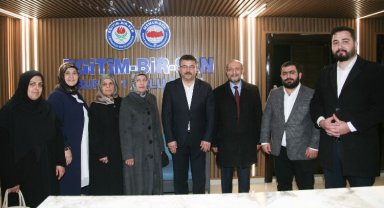 Bursa'da Saadet Partisi'nden Eğitim-Bir-Sen'e ziyaret