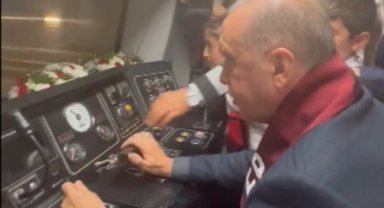 Cumhurbaşkanı Erdoğan'ın Gaziray'ı kullandığı görüntüler paylaşıldı