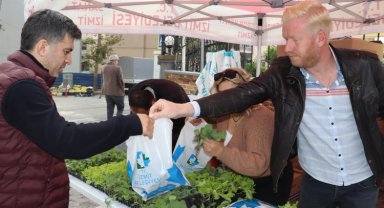 İzmit'te vatandaşa 178 bin 200 adet sebze fidesi