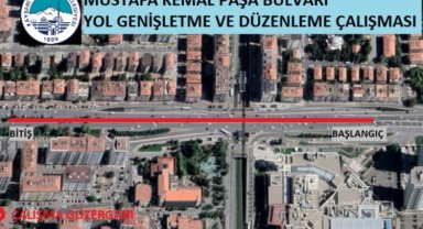 Kayseri Büyükşehir'den yol çalışması