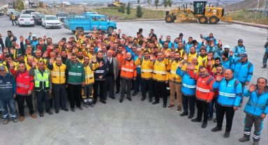 Kayseri Kocasinan'da personele kışlık destek