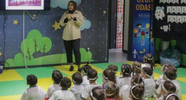 Kütahya'da miniklere 'diş fırçalama' teknikleri