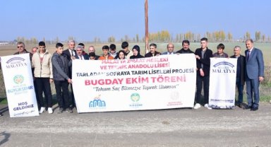 Malatya Büyükşehir'den tohum ekimi
