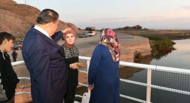 Malatya'da Başkan'dan feribot sohbeti