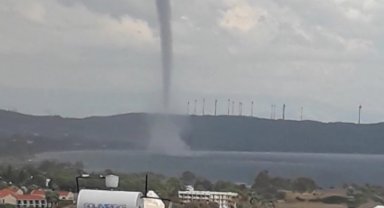 Muğla Datça'da dev hortum korkuttu!