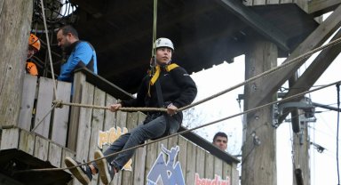 Sakarya'da mesleki eğitim öğrencileri adrenalinle tanıştı