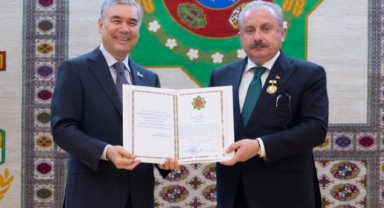 TBMM Başkanı Şentop'a 'Devlet Nişanı'