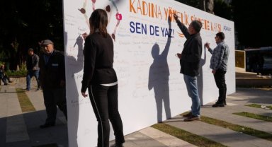 Adanalılar kadına şiddete karşı tek yürek