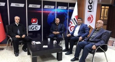 Adıyaman Belediyesi eski başkanı Kırmızı'dan İGC'ye ziyaret