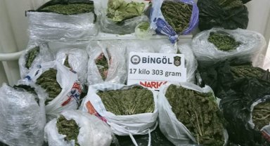 Bingöl'de 17,4 kilogram uyuşturucu ele geçirildi