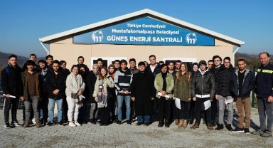 BTÜ öğrencileri Mustafakemalpaşa'da GES'i inceledi